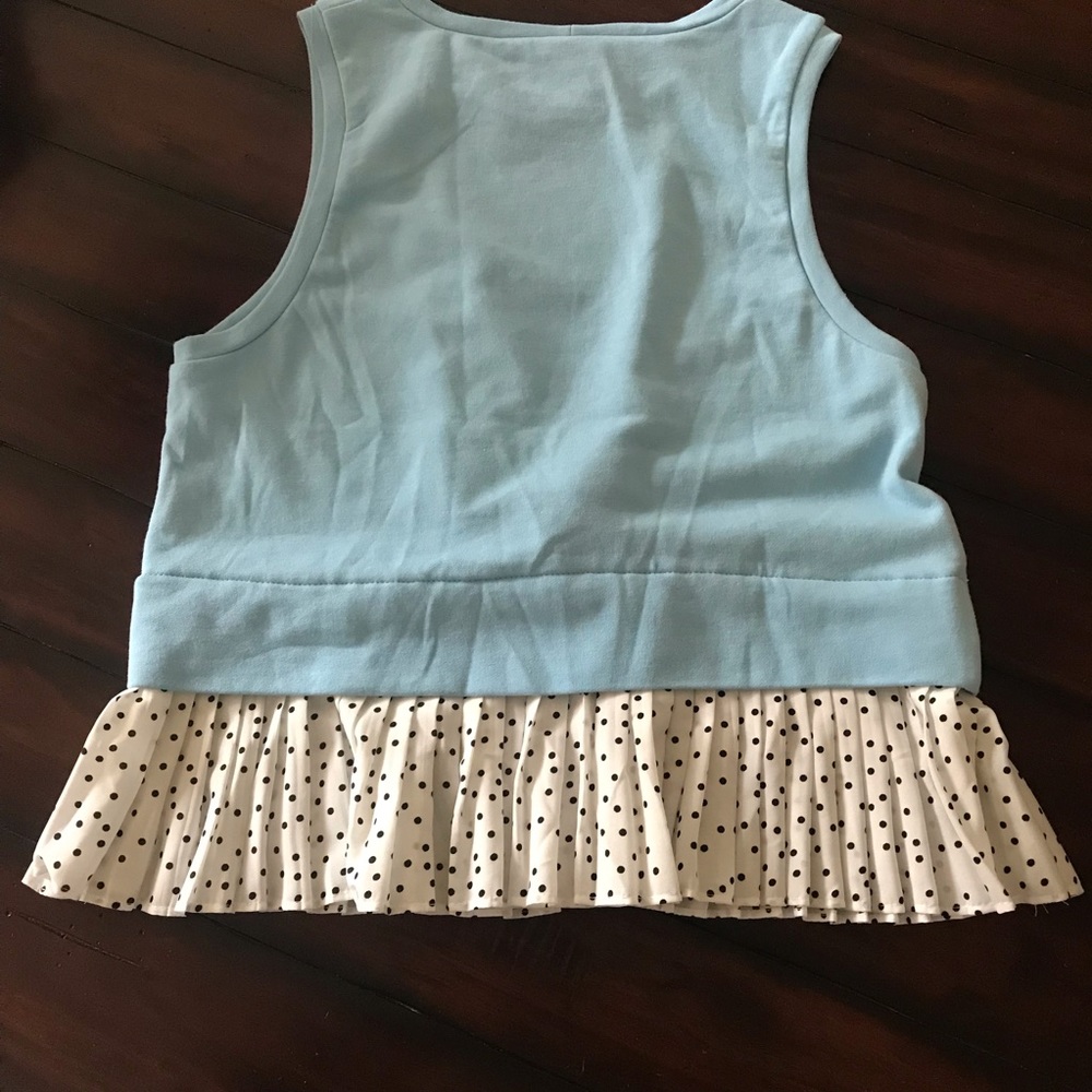 NWT. Anthropologie Layered Hem Flounced Top - Picture 8 of 9